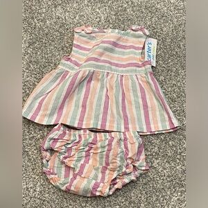 NWT 12 month dress and bloomers